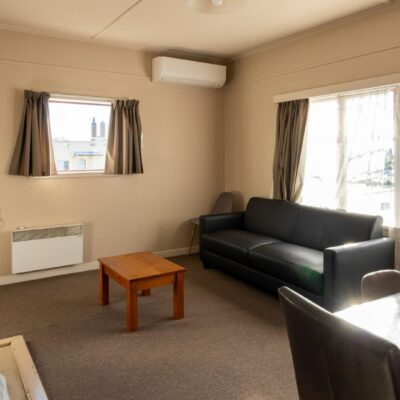 Very tidy, north facing unit and close to town!